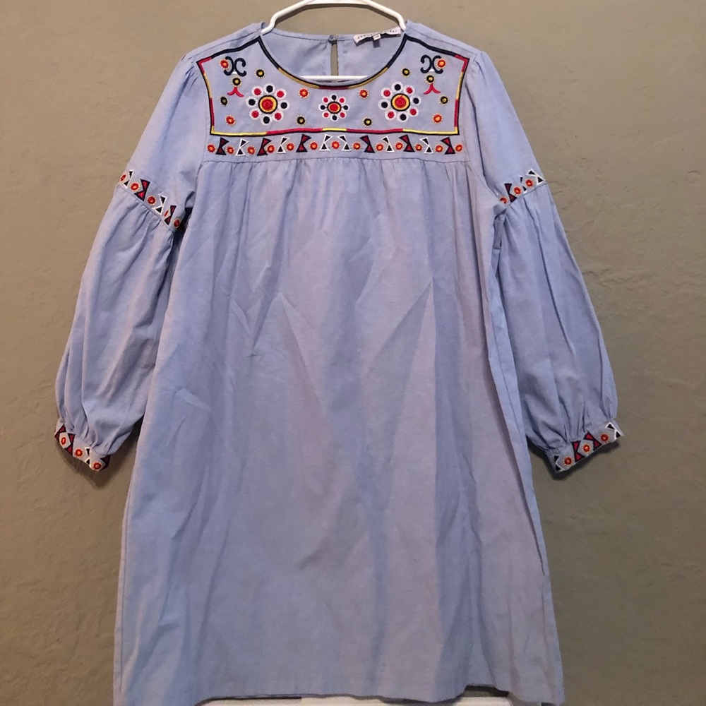 English factory long sleeve dress